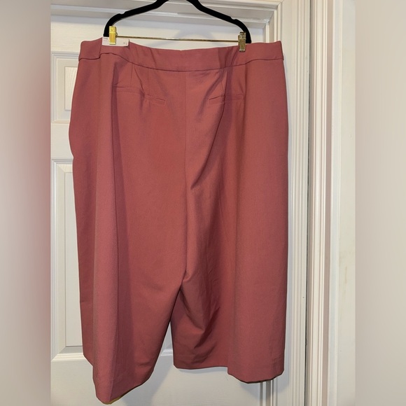 NWT Lane Bryant Brown Cropped Trousers Wide-Leg Modern Design - Picture 4 of 8